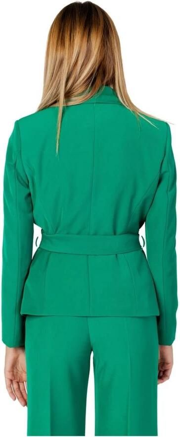 Sandro Ferrone Groene Polyester Blazer Herfst Winter Collectie Green Dames - Foto 3