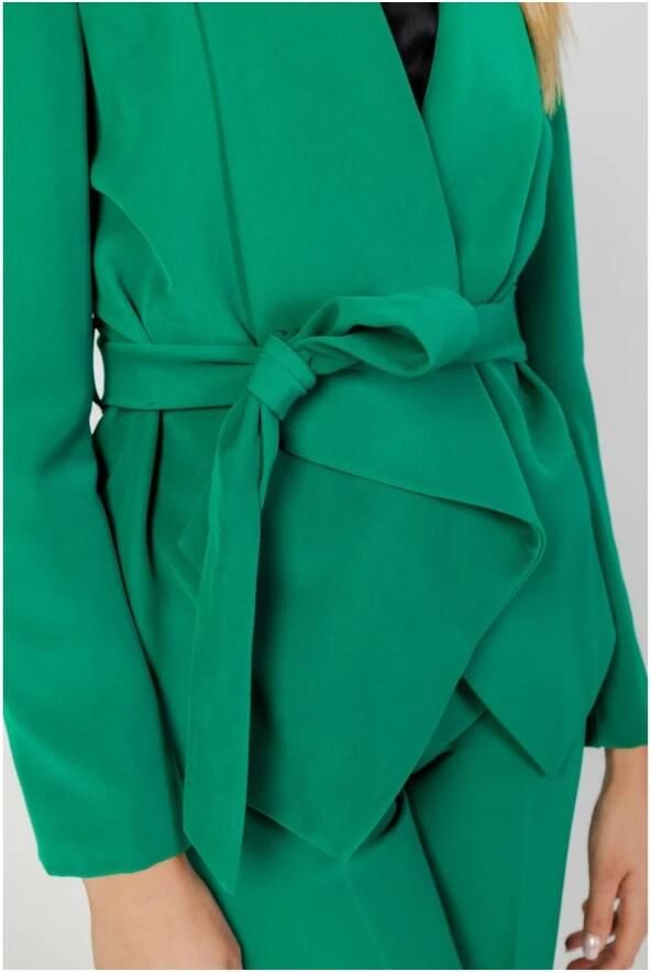 Sandro Ferrone Groene Polyester Blazer Herfst Winter Collectie Green Dames - Foto 2