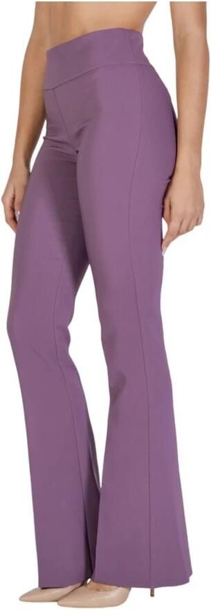 Sandro Ferrone Herfst Winter Dames Polyester Blend Broek Purple Dames - Foto 2