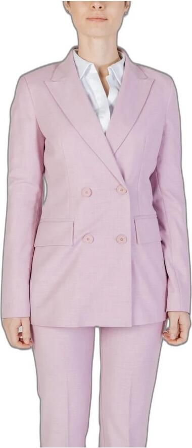 Sandro Ferrone Lente Zomer Viscose Blend Jas Collectie Pink Dames - Foto 4