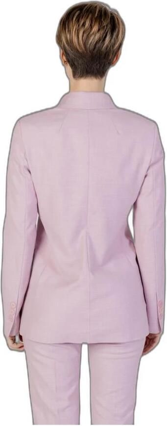 Sandro Ferrone Lente Zomer Viscose Blend Jas Collectie Pink Dames - Foto 3