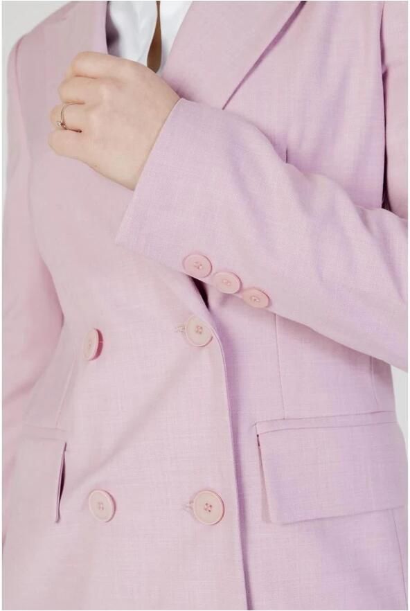 Sandro Ferrone Lente Zomer Viscose Blend Jas Collectie Pink Dames - Foto 2