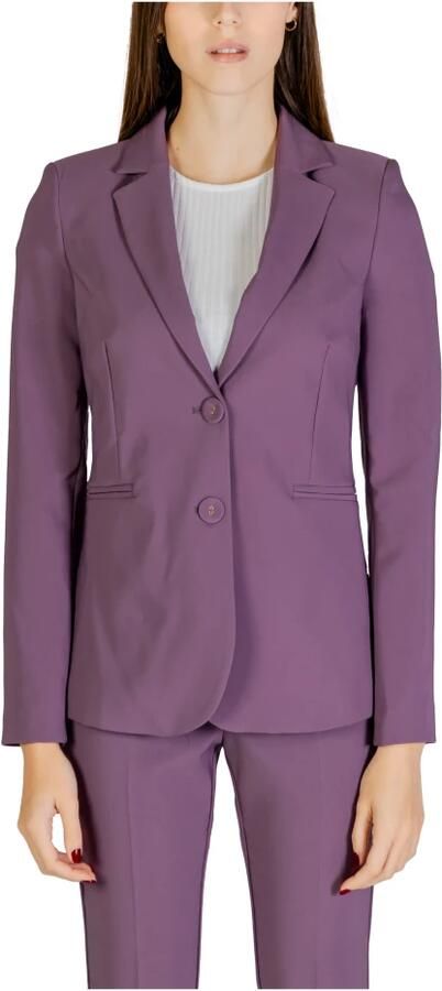 Sandro Ferrone Paarse Polyester Blazer Dames Herfst Winter Collectie Purple Dames - Foto 5