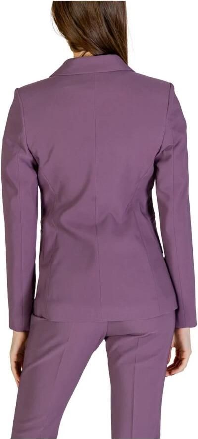 Sandro Ferrone Paarse Polyester Blazer Dames Herfst Winter Collectie Purple Dames