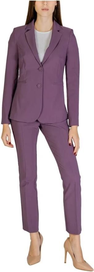 Sandro Ferrone Paarse Polyester Blazer Dames Herfst Winter Collectie Purple Dames - Foto 3