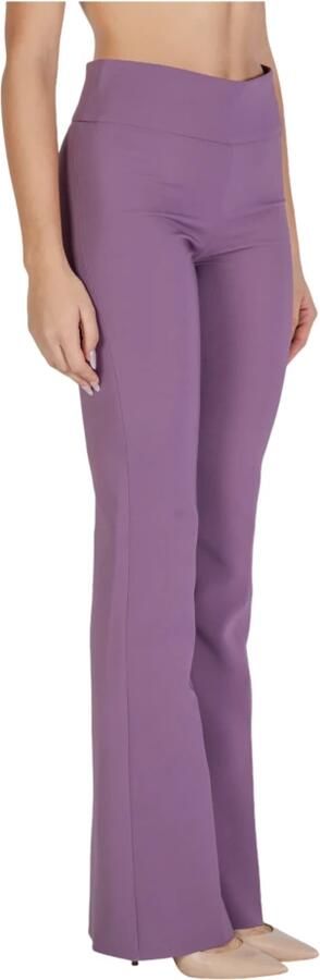 Sandro Ferrone Herfst Winter Dames Polyester Blend Broek Purple Dames - Foto 3