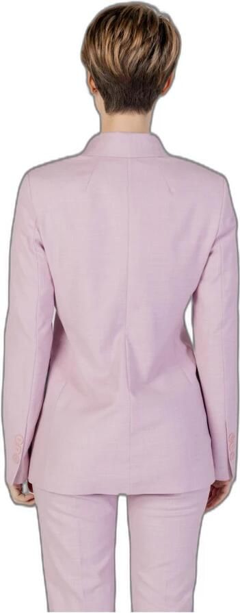 Sandro Ferrone Lente Zomer Viscose Blend Jas Collectie Pink Dames - Foto 3