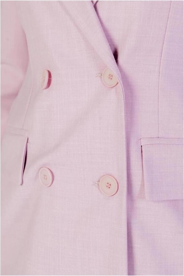 Sandro Ferrone Lente Zomer Viscose Blend Jas Collectie Pink Dames