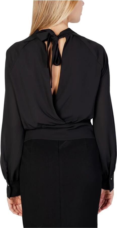 Sandro Ferrone Lange Mouw Blouse Vrouw Collectie Polyester Black Dames - Foto 4