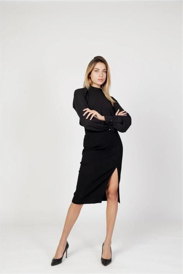 Sandro Ferrone Lange Mouw Blouse Vrouw Collectie Polyester Black Dames - Foto 3