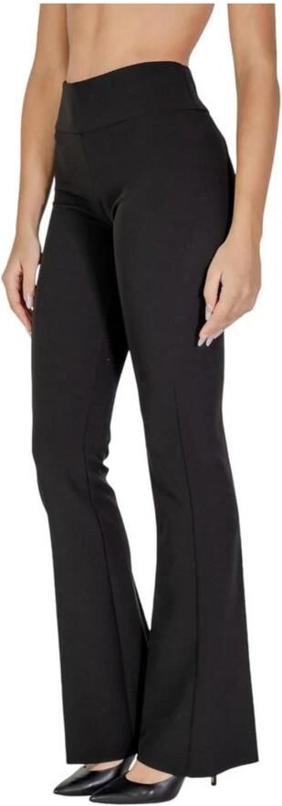 Sandro Ferrone Zwarte polyester blend elastaan broek Black Dames - Foto 3