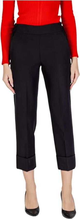 Sandro Ferrone Zwarte Polyester Jeans & Broek Black Dames - Foto 4