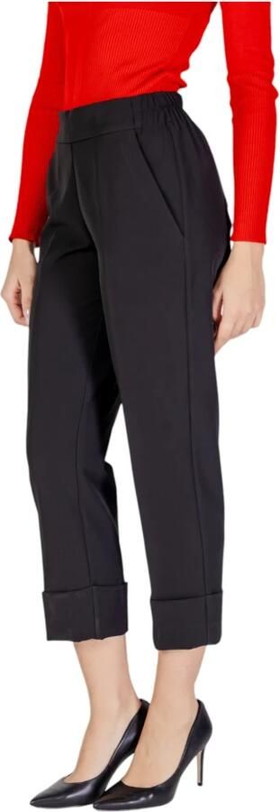 Sandro Ferrone Zwarte Polyester Jeans & Broek Black Dames - Foto 2