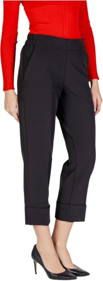 Sandro Ferrone Zwarte Polyester Jeans & Broek Black Dames