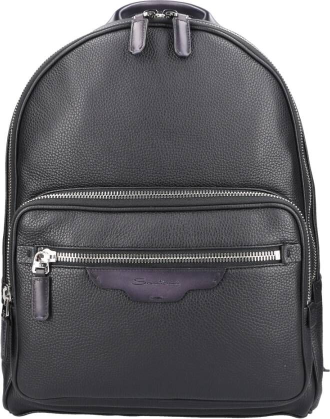 Santoni Backpacks Zwart Heren