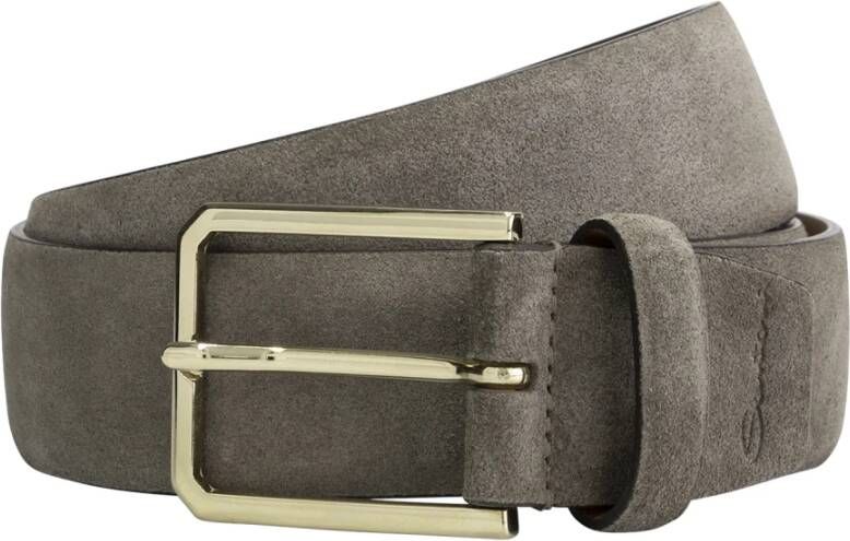 Santoni Stijlvolle Grijze Herenriem Cm35Vs003B91H2Snm45 Grijs Heren