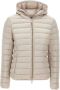 Save The Duck Dames Piumino Jas met Capuchon Alexis Grijs Parel Beige Dames - Thumbnail 1