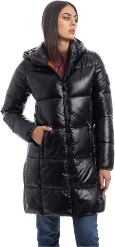 Save The Duck Gewatteerde Nylon Jas Black Dames