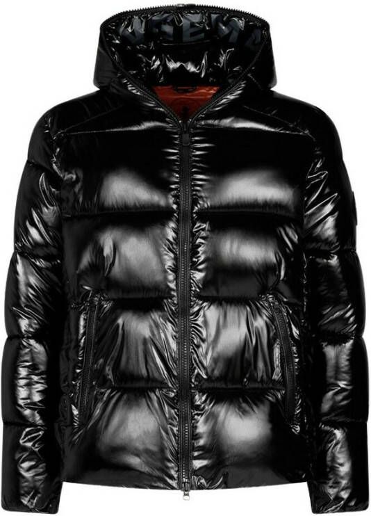 Save The Duck Edgard Zwarte Gewatteerde Hoodie Black Heren - Foto 1