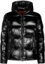 Save The Duck Edgard Zwarte Gewatteerde Hoodie Black Heren - Thumbnail 1