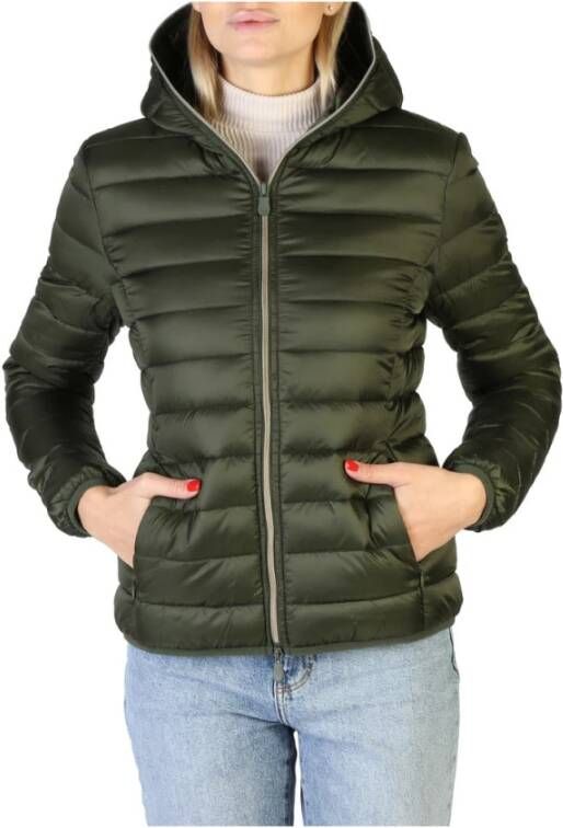 Save The Duck Dames Bomberjack Herfst Winter Green Dames