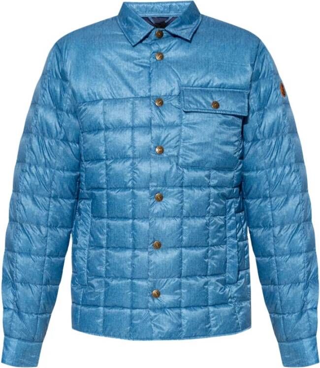 Save The Duck Nikki Lichtblauwe Gewatteerde Jas Blauw Heren