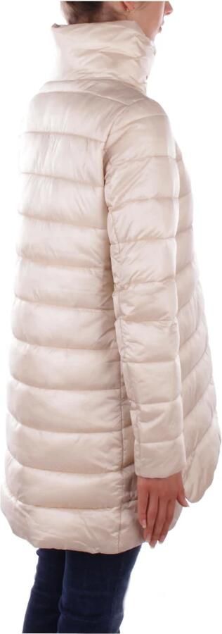 Save The Duck Glanzende Nylon Jas met Ritssluiting Beige Dames - Foto 10