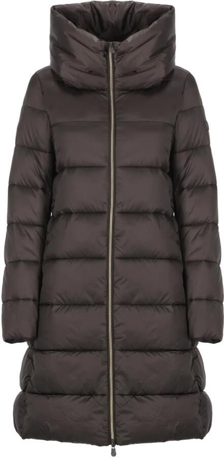 SAVE THE DUCK Gewatteerde lange jas met capuchon model 'LYSA' - Foto 5