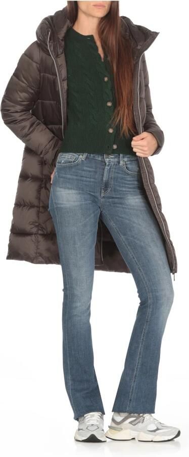 SAVE THE DUCK Gewatteerde lange jas met capuchon model 'LYSA' - Foto 2