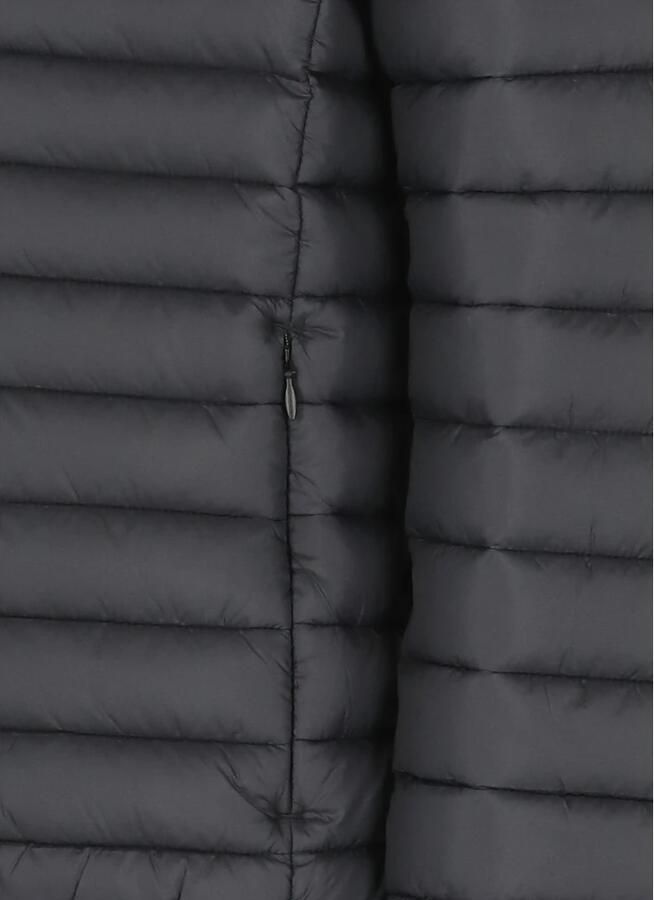 Save The Duck Gewatteerde Quilted Jas met Capuchon Black Heren