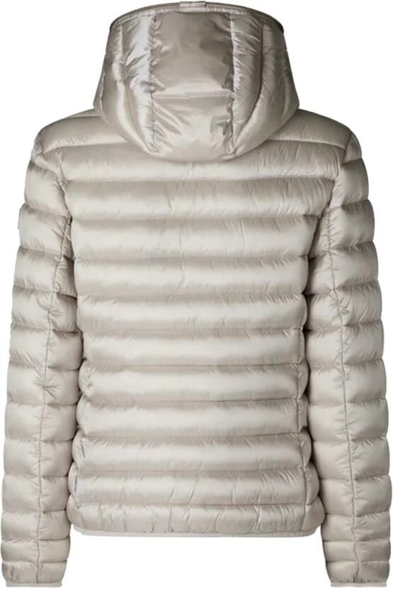 Save The Duck Dames Piumino Jas met Capuchon Alexis Grijs Parel Beige Dames - Foto 2