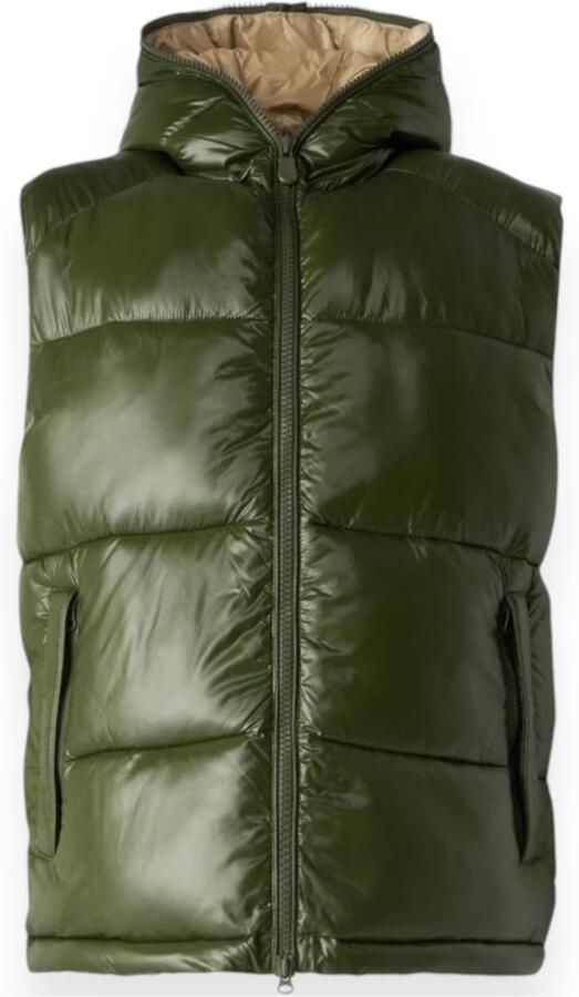 Save The Duck Gewatteerde Puffer Vest voor Mannen Green Heren - Foto 2