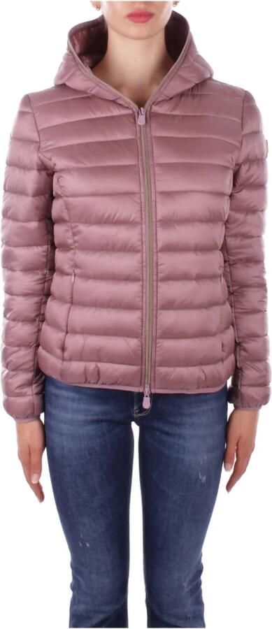 Save The Duck Roze Gewatteerde Jas met Capuchon Pink Dames - Foto 5