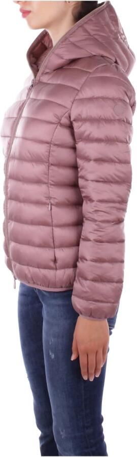 Save The Duck Roze Gewatteerde Jas met Capuchon Pink Dames - Foto 4