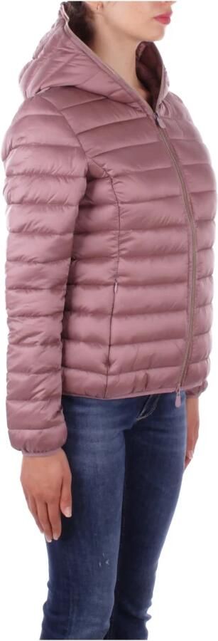 Save The Duck Roze Gewatteerde Jas met Capuchon Pink Dames - Foto 2