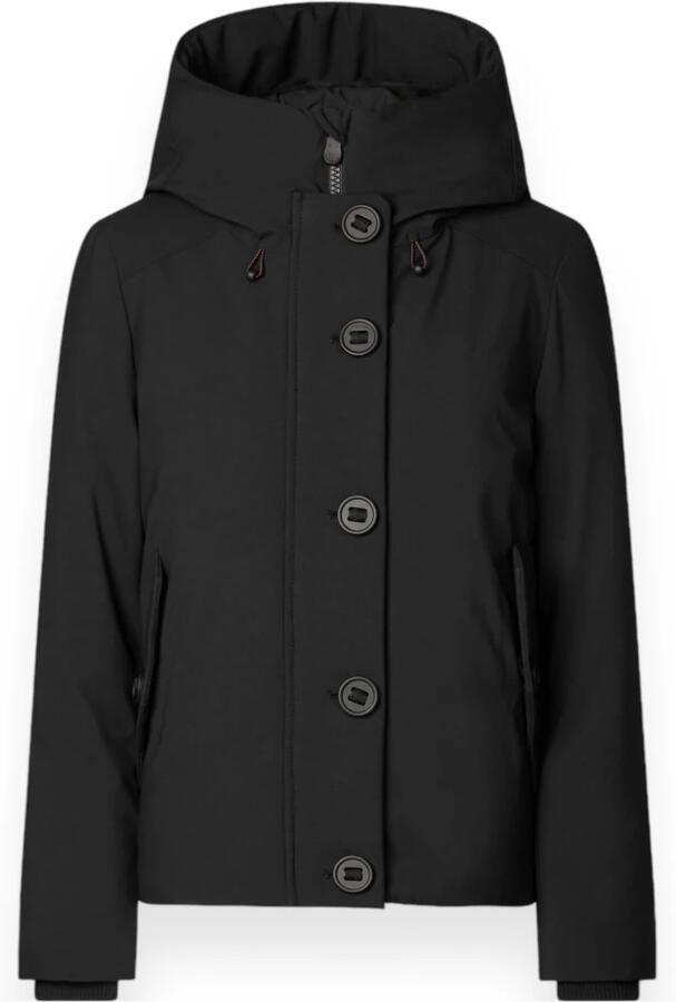 Save The Duck Zwarte Dames Parka met Nep Bontafwerking Black Dames - Foto 2