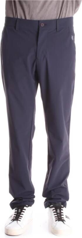 Save The Duck Straight Trousers Blauw Heren