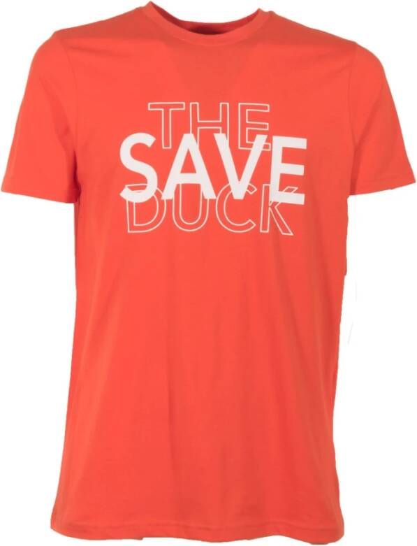 Save The Duck T-Shirt Oranje Heren