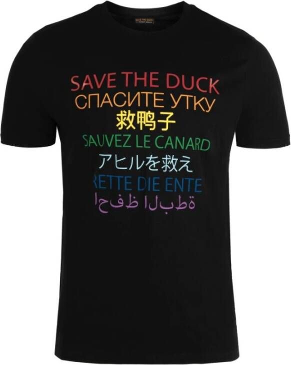 Save The Duck t-shirt Zwart Heren
