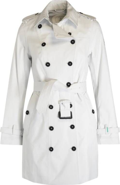Save The Duck Audrey Witte Trenchcoat White Dames