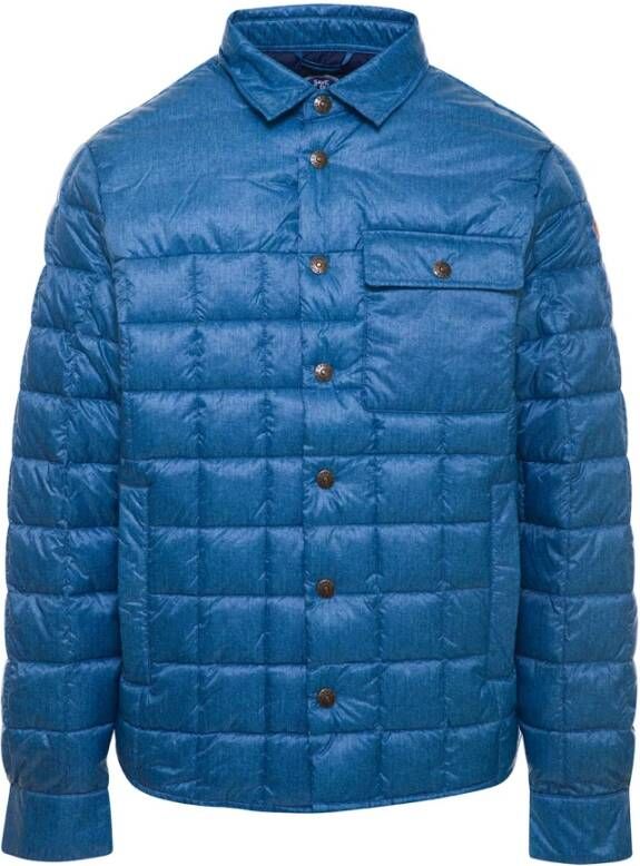Save The Duck Winter Donsjas voor Heren Blauw Heren