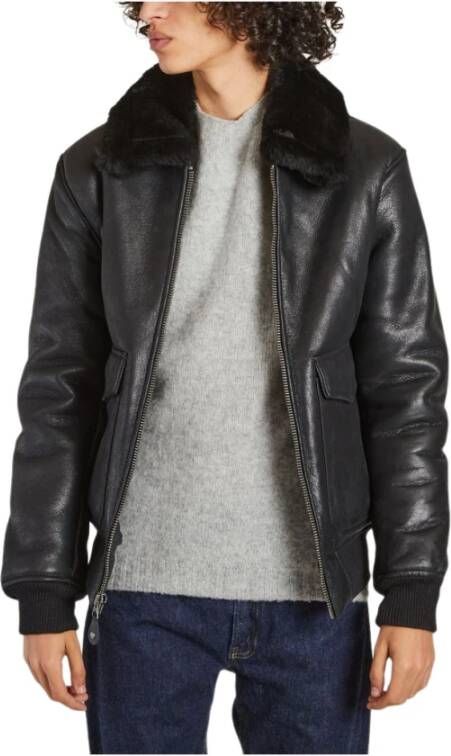 Schott NYC A-2 pilootjack Zwart Heren