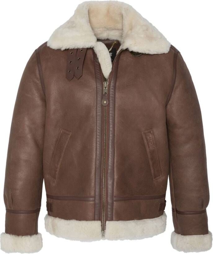 Schott NYC Bomberjack Bruin Heren