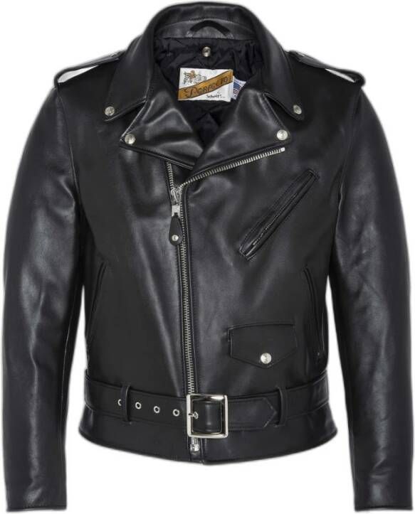 Schott NYC Hard perfecto jack Schott Zwart Heren