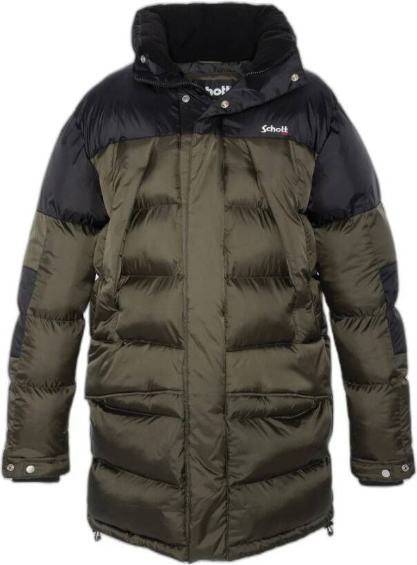 Schott NYC Hooded parka Schott Ontario Zwart Heren