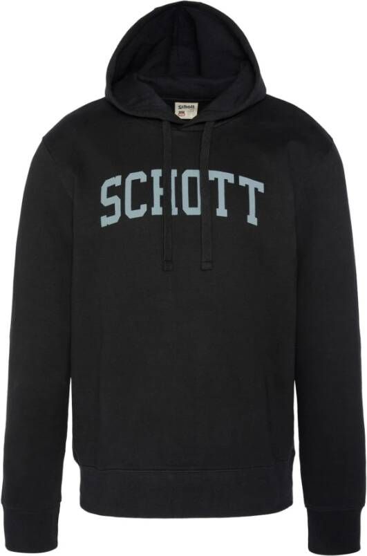 Schott NYC Hoodies Zwart Heren
