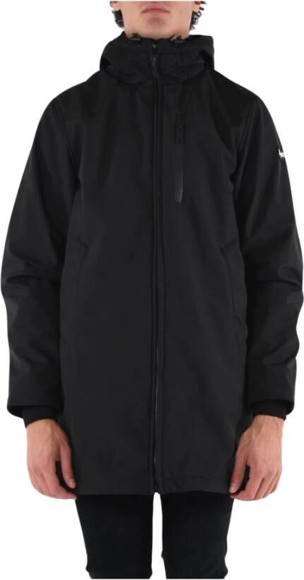 Schott NYC Neopreen Kalvin Jas met Ritssluiting Zwart Heren