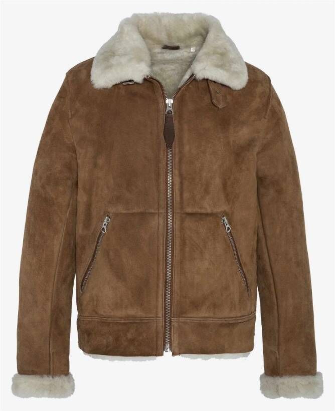 Schott NYC Retro Double Face Jacket Bruin Heren