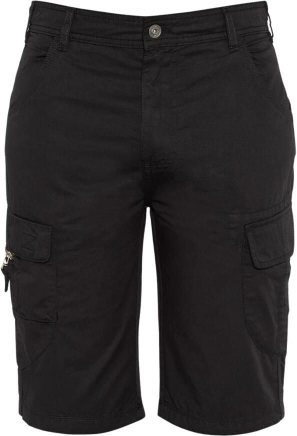 Schott NYC Cargo shorts met meerdere zakken Black Heren