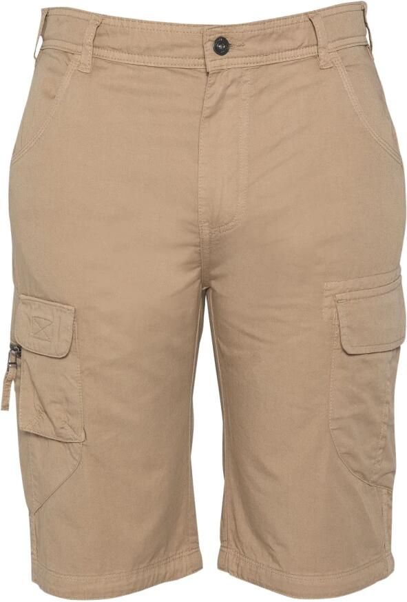 Schott NYC Cargo Shorts Multipockets Beige Heren